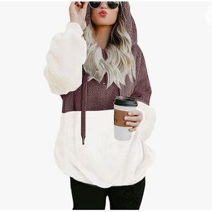 NWOT onlypuff Sherpa Pullover Sweater